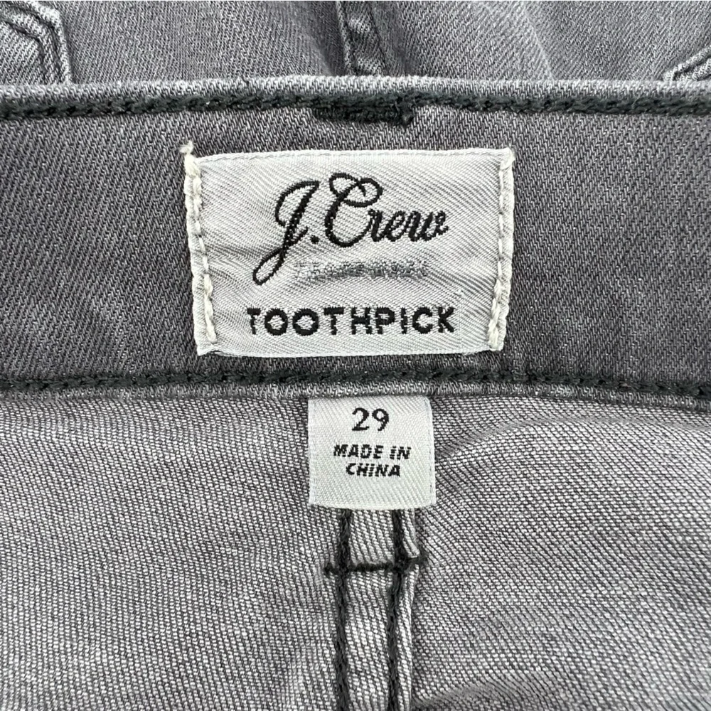 J Crew Gray Toothpick Stretch Skinny Jeans Size 29 Women's